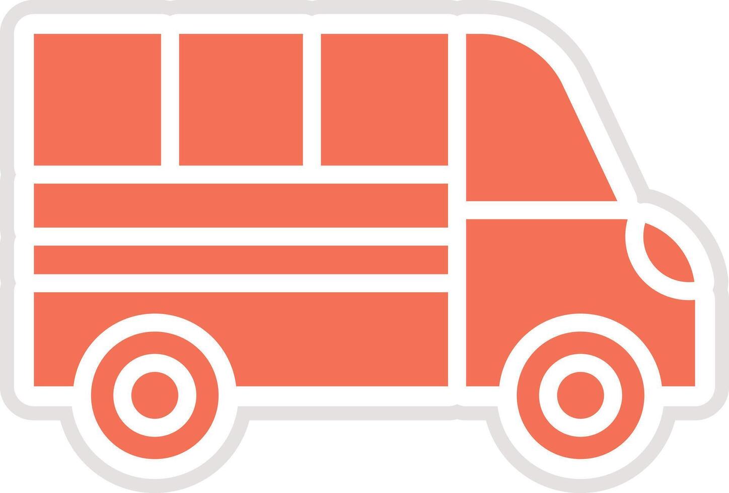 Van Icon Design Illustration vector