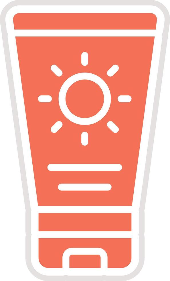 Suncream Icon Design Illustration vector
