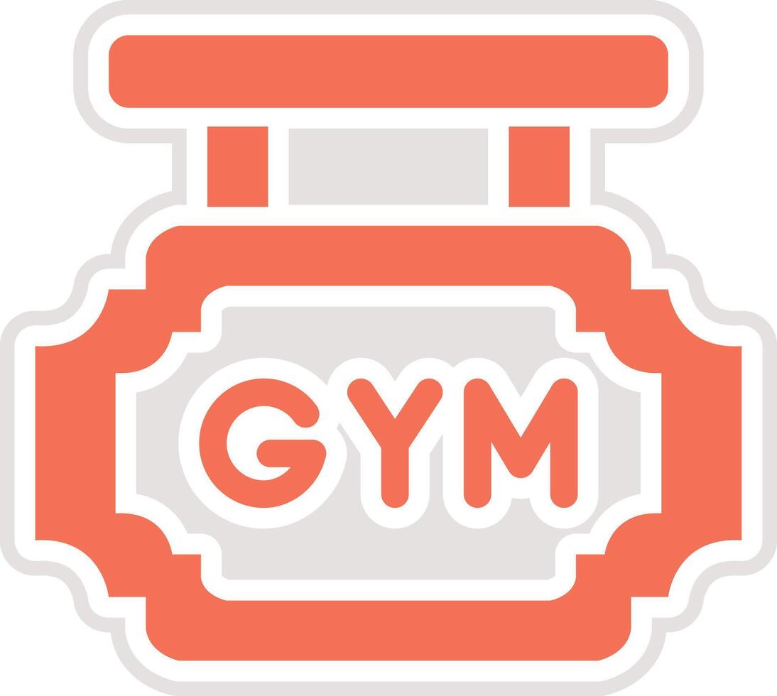 Gym Board Icon Design Illustration vector