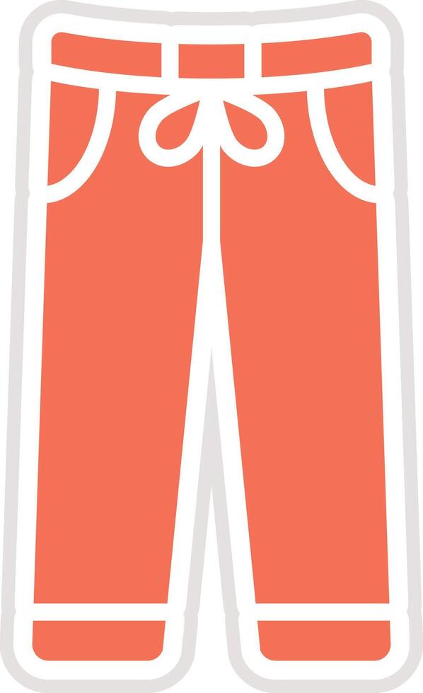 Training Pants Icon Design Illustration vector