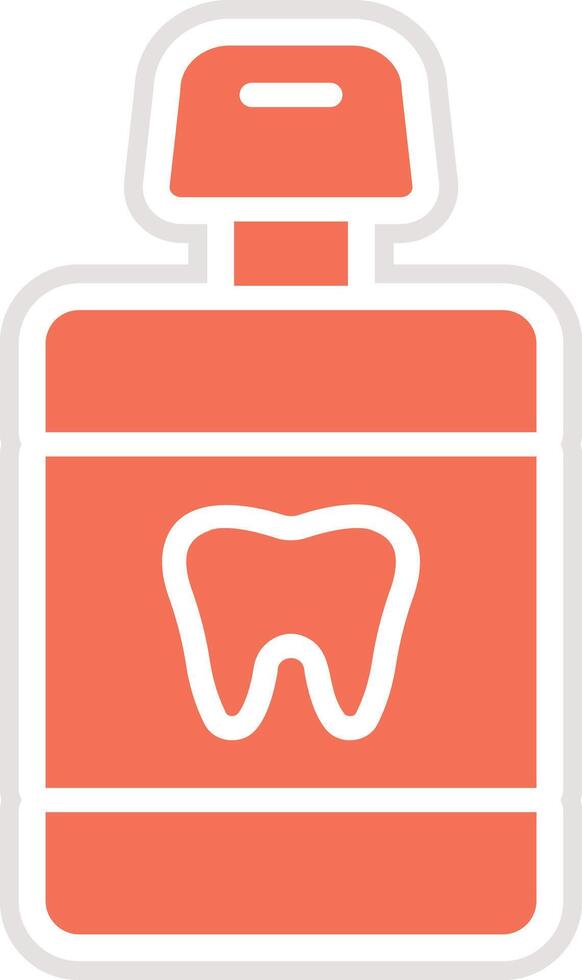 Mouthwash Icon Design Illustration vector