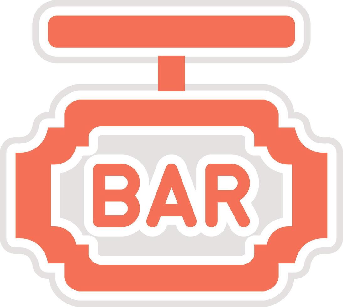 Bar Board Icon Design Illustration vector
