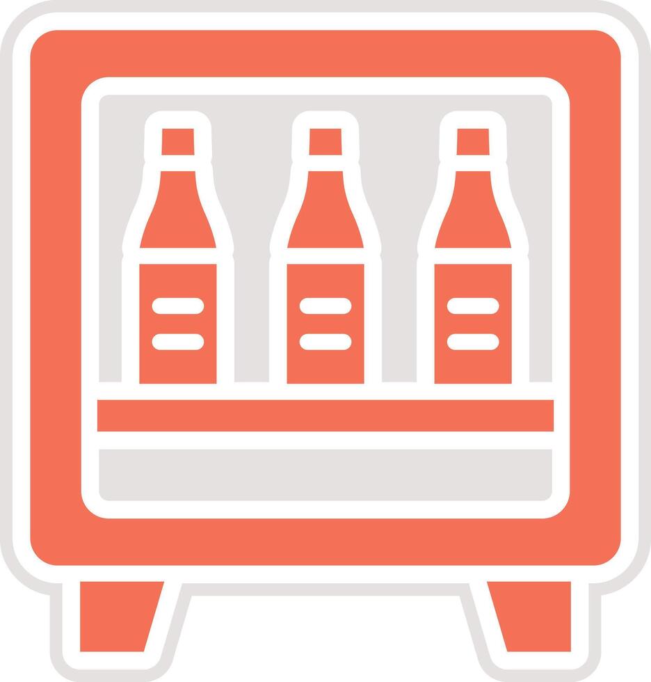 Minibar Icon Design Illustration vector