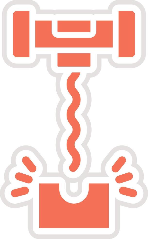 Corkscrew Icon Design Illustration vector
