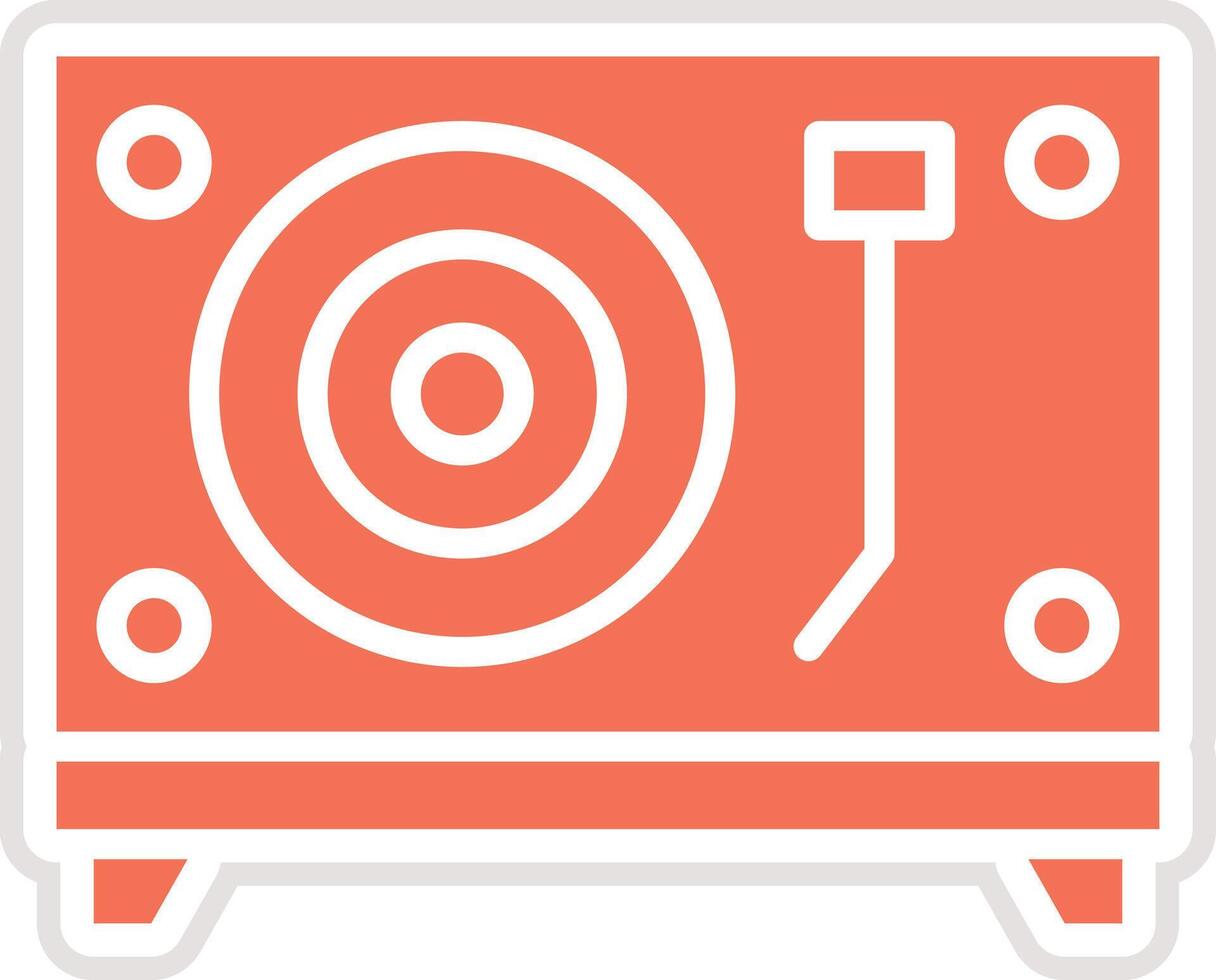 Turntable Icon Design Illustration vector