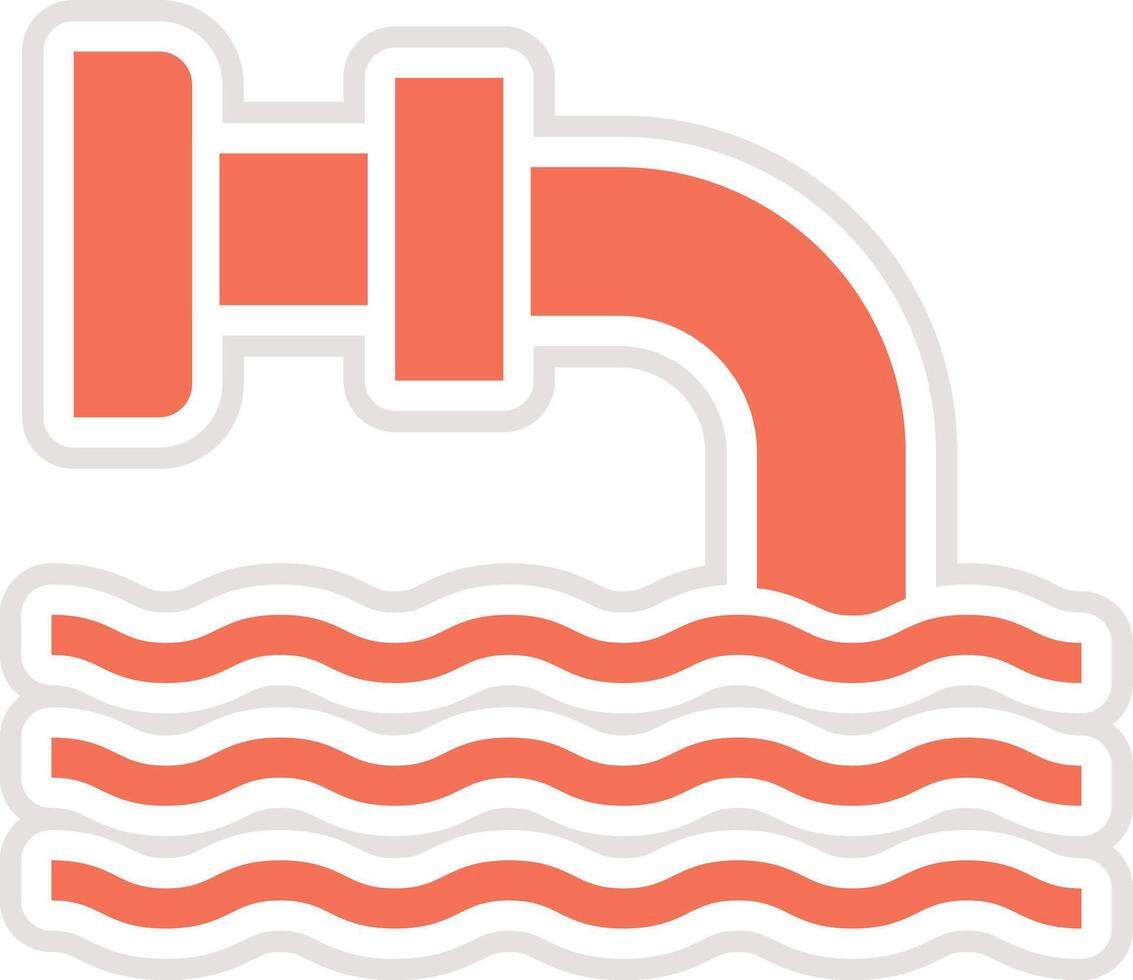 Drainage Icon Design Illustration vector