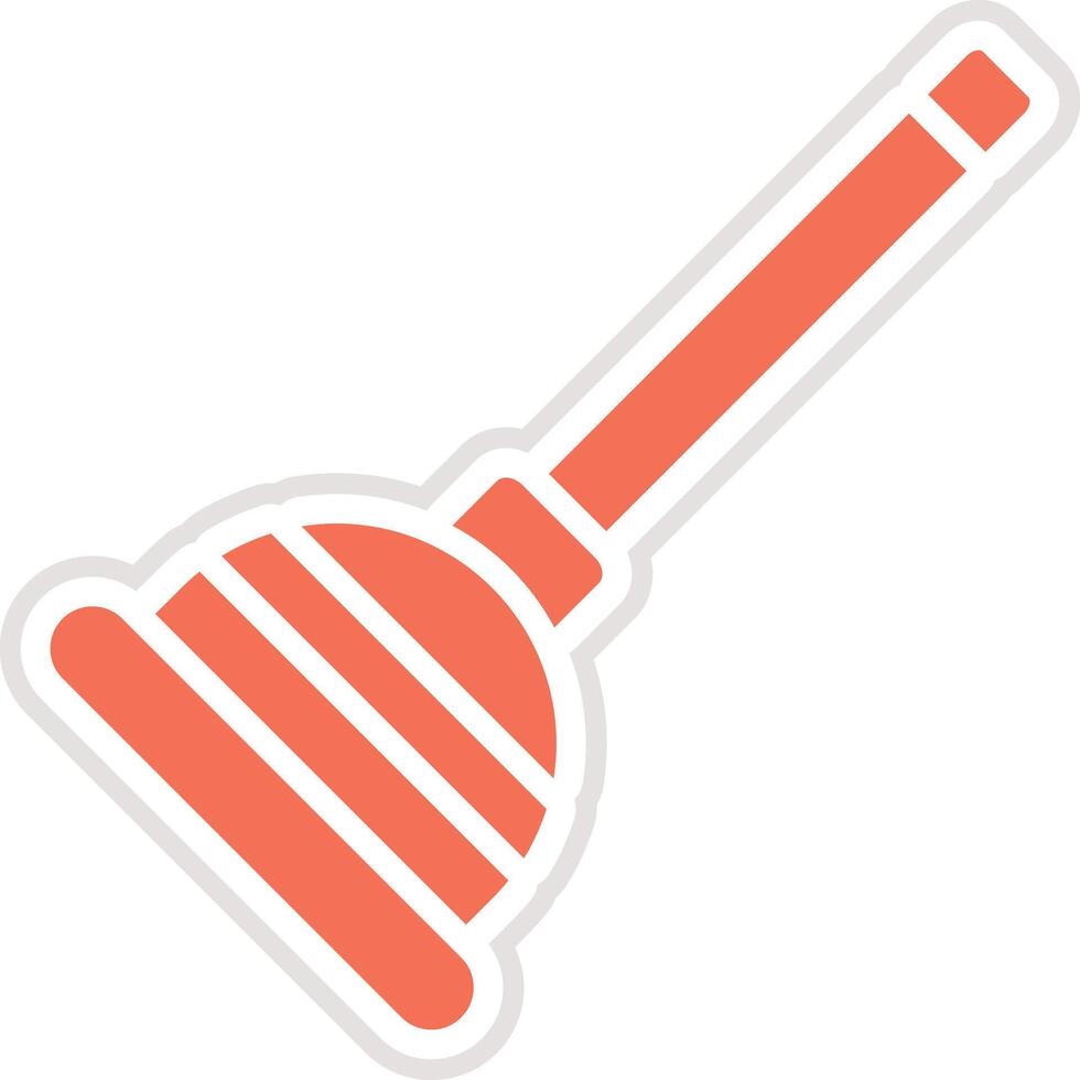 Plunger Icon Design Illustration vector