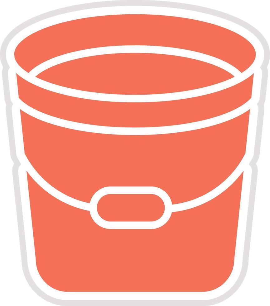 Bucket Icon Design Illustration vector