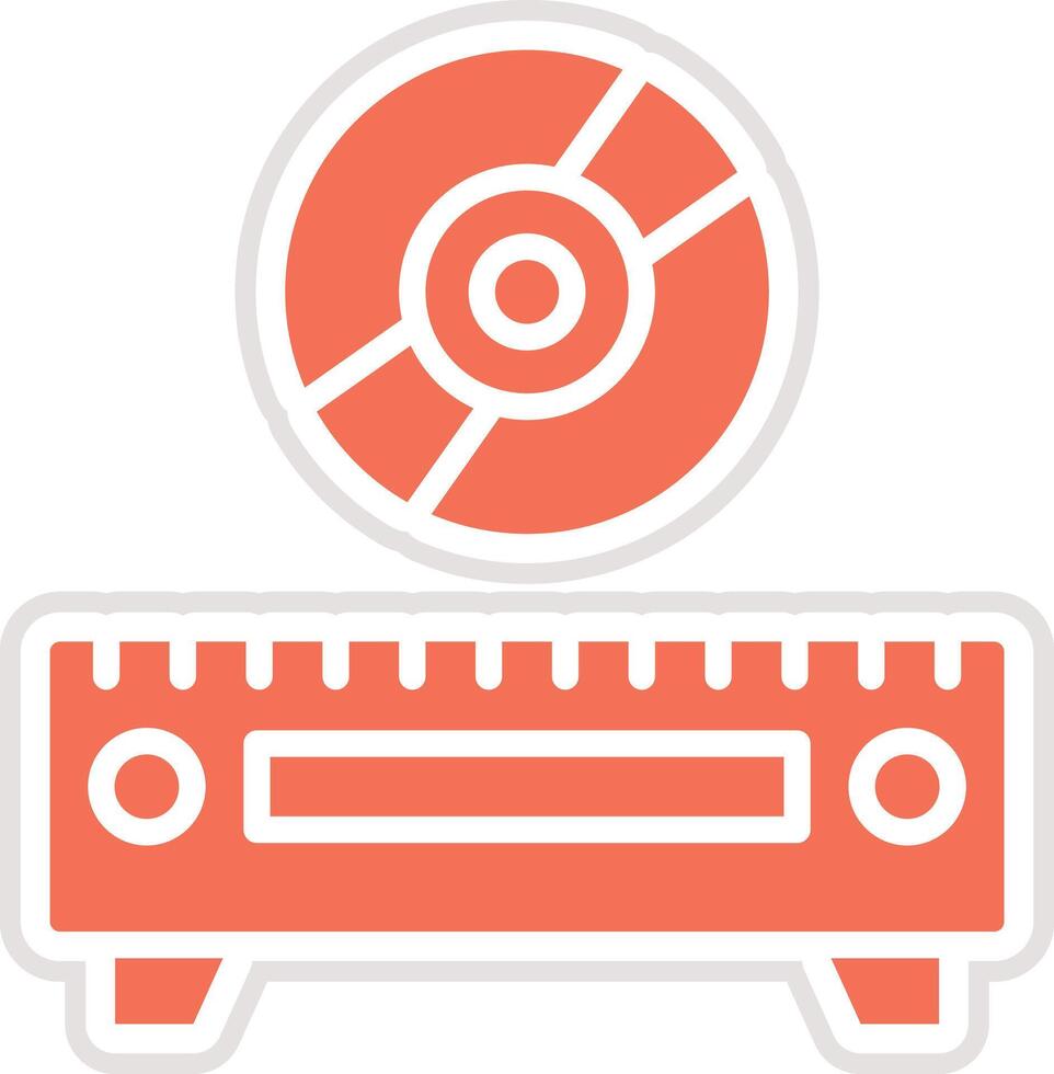 Cd Player Icon Design Illustration vector
