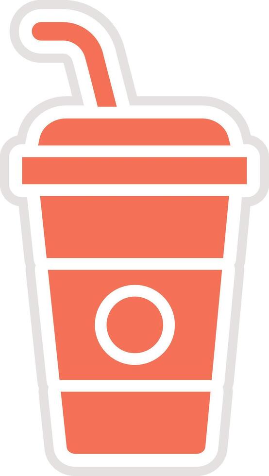 Cold Drink Icon Design Illustration vector