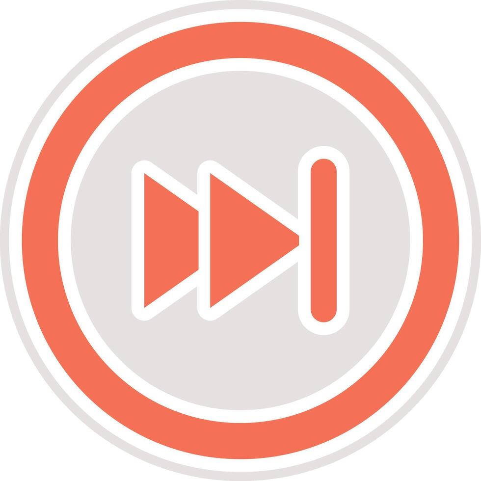 Forward Icon Design Illustration vector