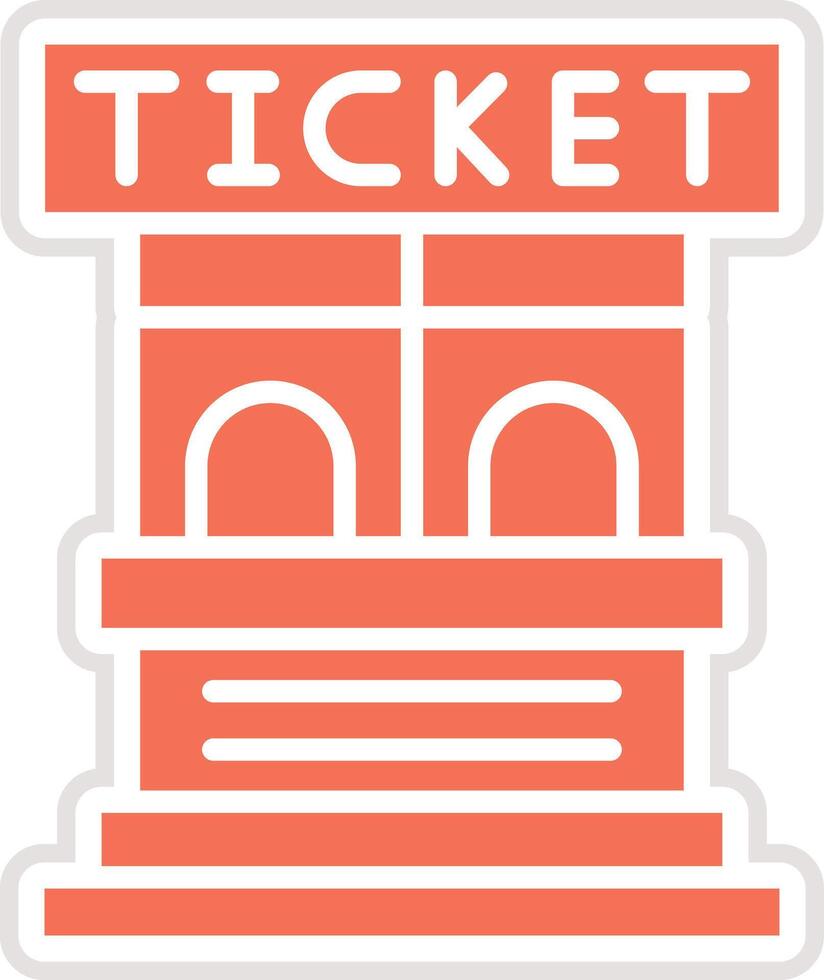 Ticket Office Icon Design Illustration vector