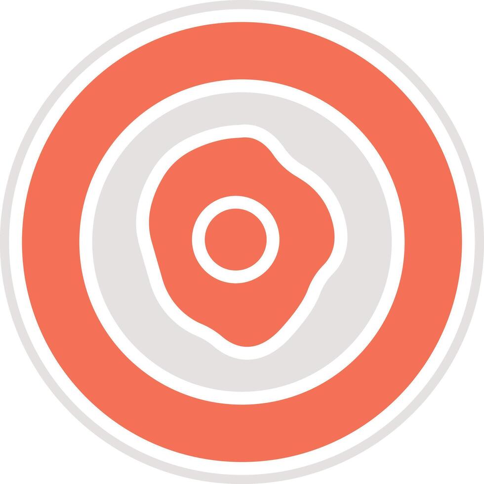 Fried Egg Icon Design Illustration vector