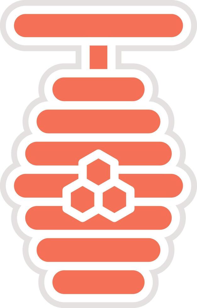 Honey Bee Icon Design Illustration vector