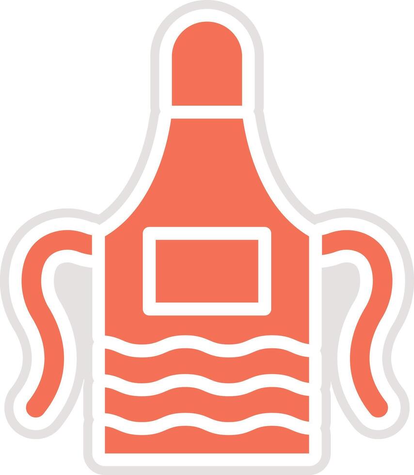 Apron Icon Design Illustration vector