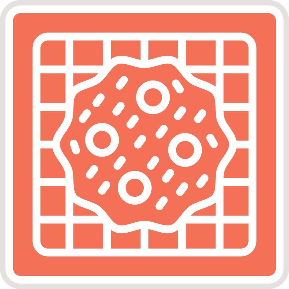 Waffle Icon Design Illustration vector