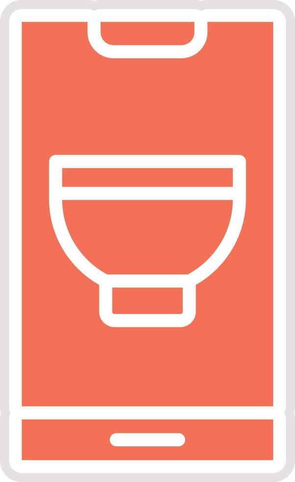 Mobile Recipe Icon Design Illustration vector