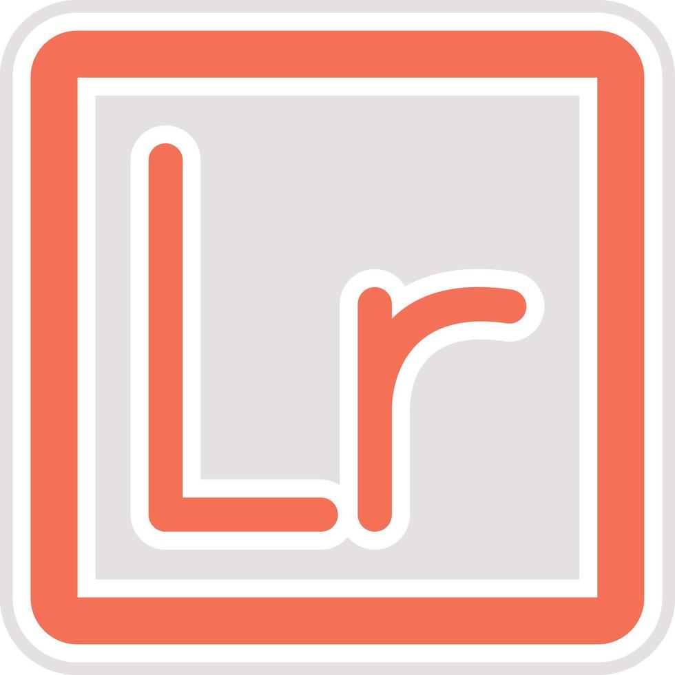 Lightroom Icon Design Illustration vector