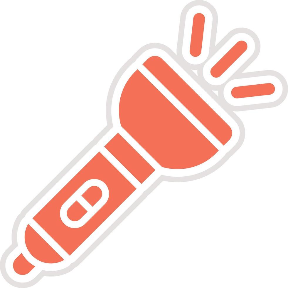 Flashlight Icon Design Illustration vector