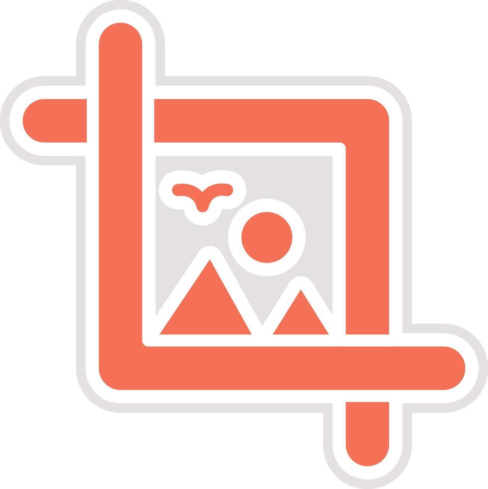 Crop Icon Design Illustration vector
