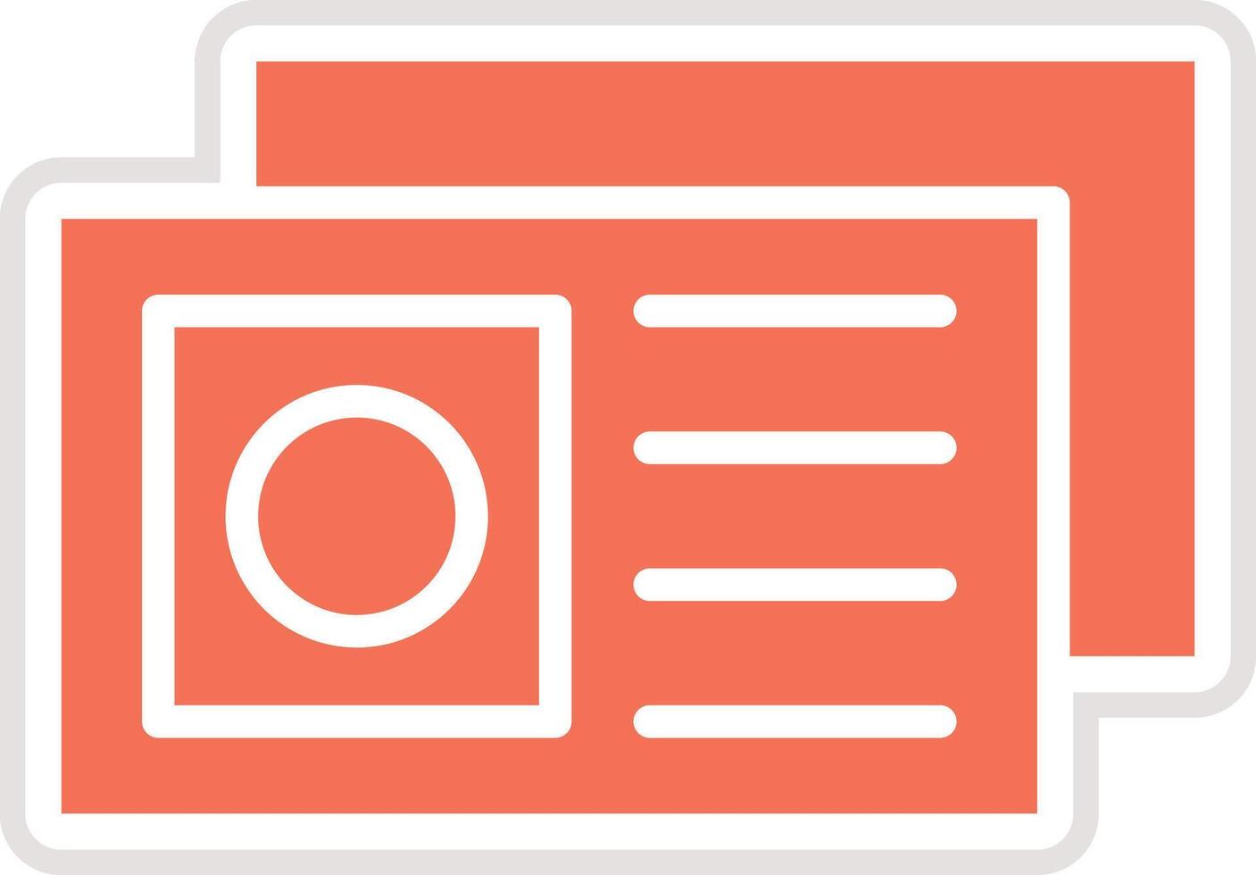 Postcard Icon Design Illustration vector