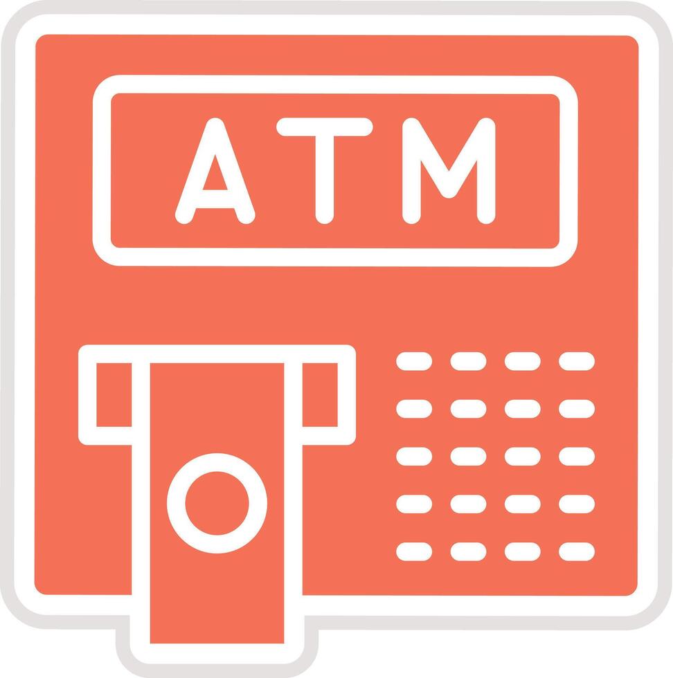 Atm Icon Design Illustration vector