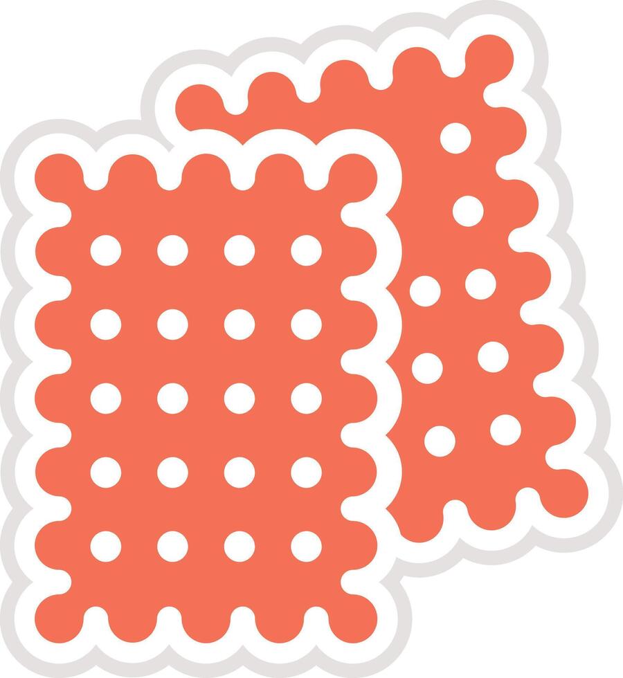 Biscuit Icon Design Illustration vector