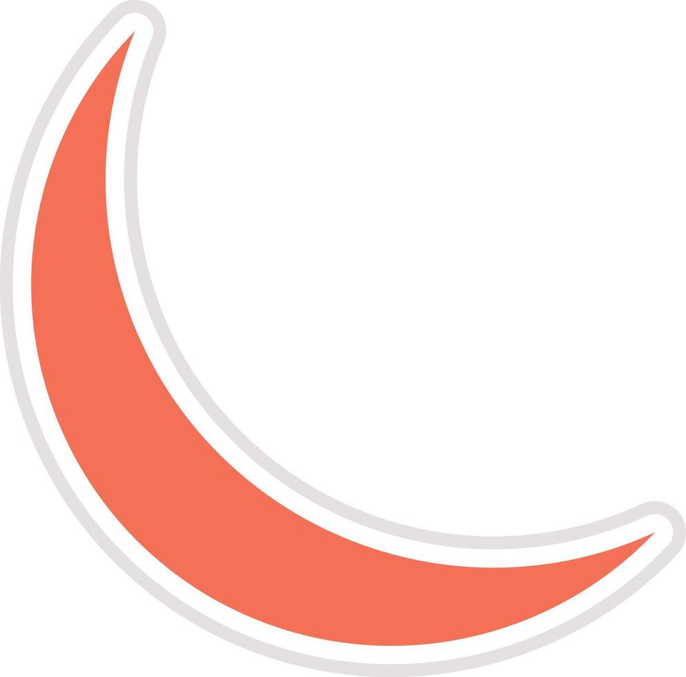 Moon Icon Design Illustration vector