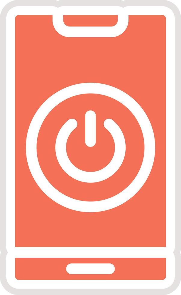 Turn On Icon Design Illustration vector