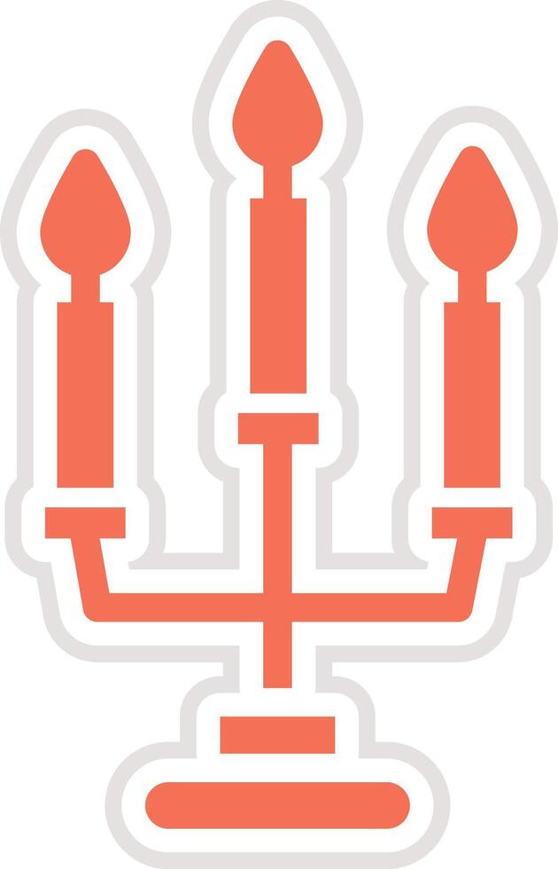 Candles Icon Design Illustration vector