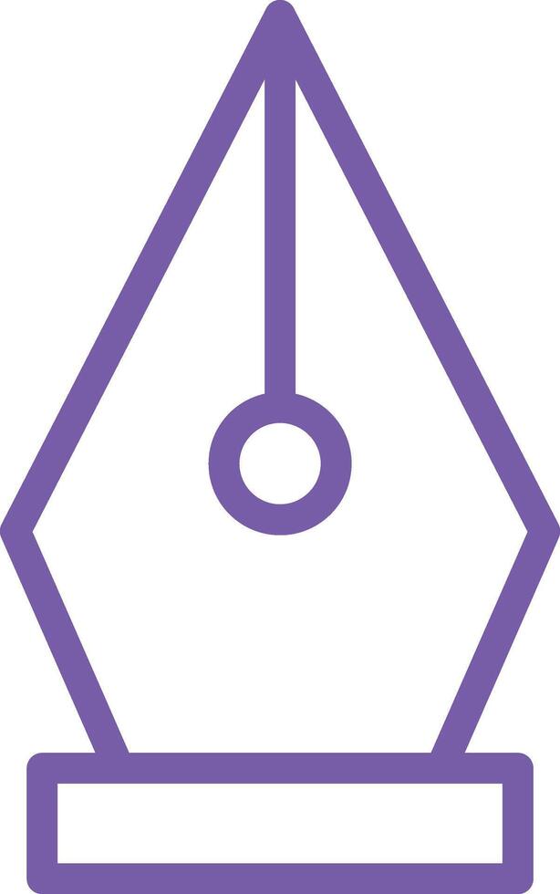 Nib Icon Design Illustration vector