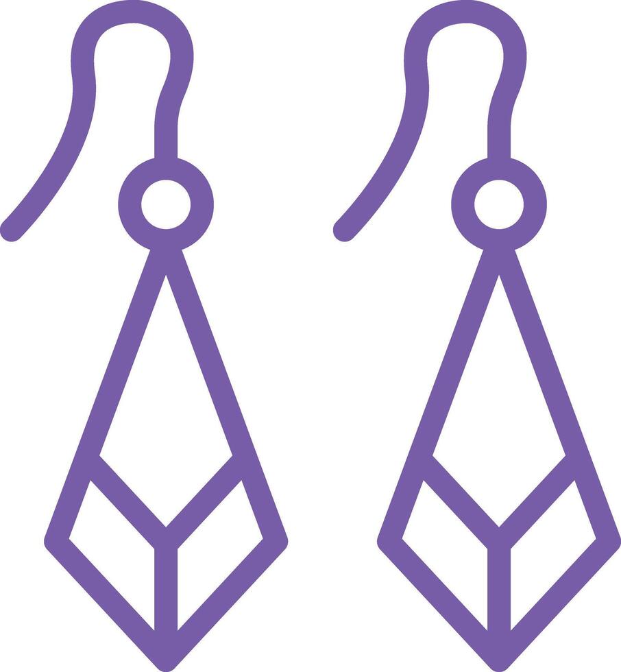 Earrings Icon Design Illustration vector