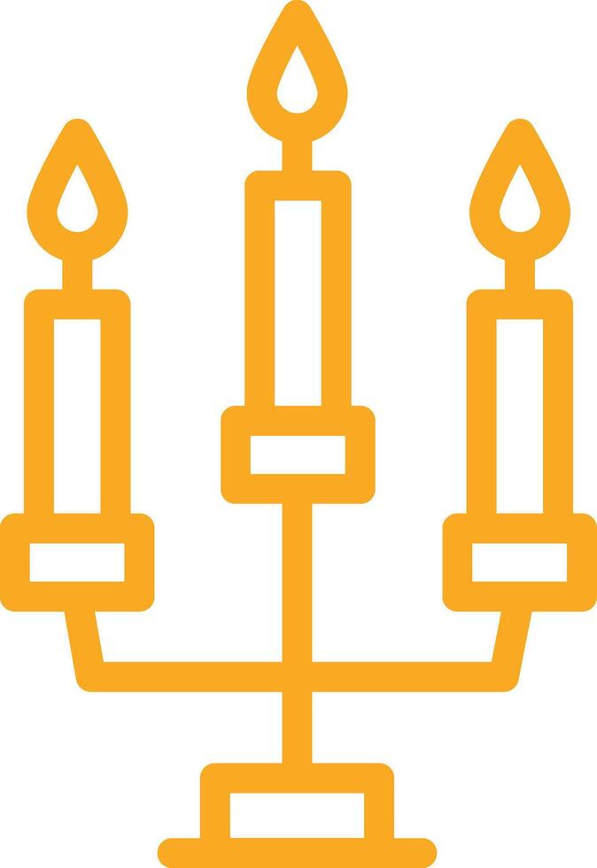 Candle Icon Design Illustration vector