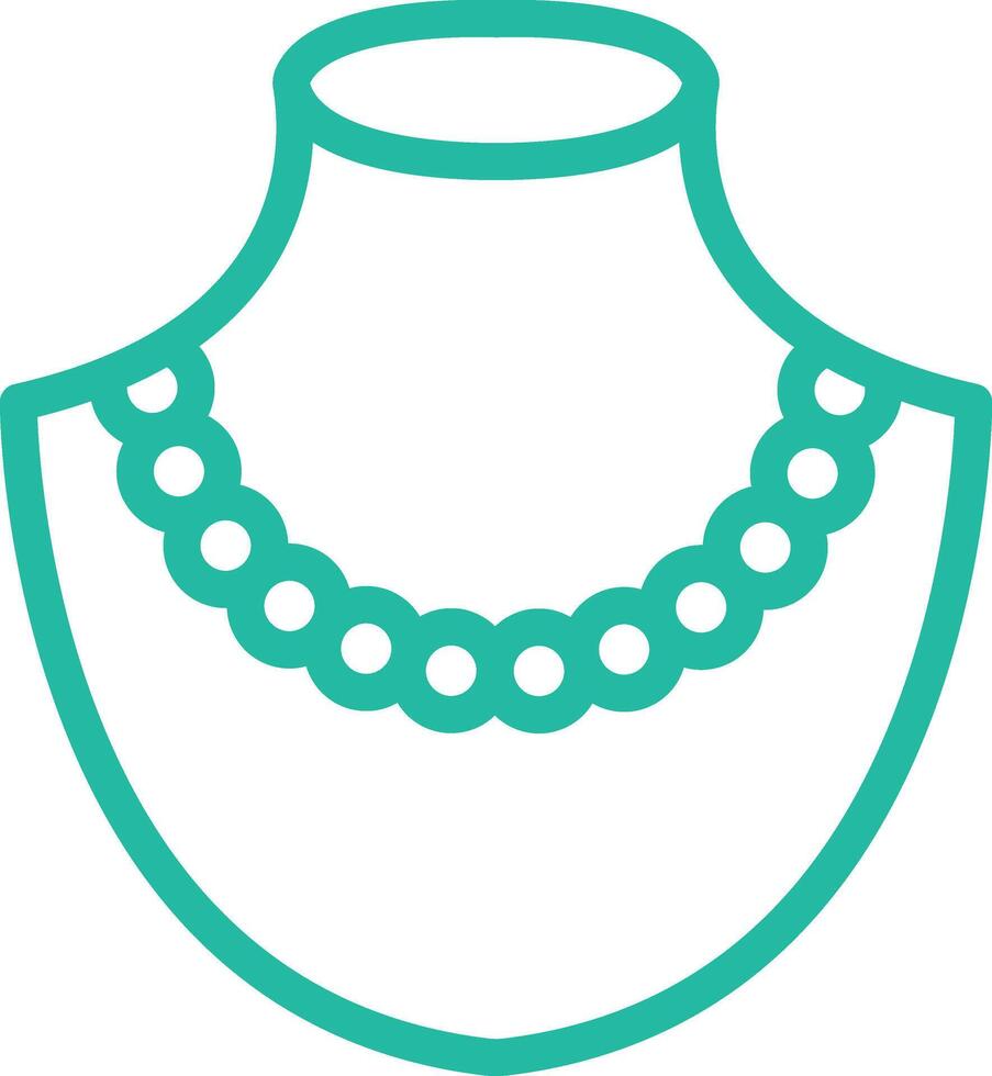 Pearl necklace Icon Design Illustration vector