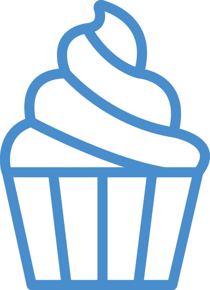 Sweet muffin Icon Design Illustration vector