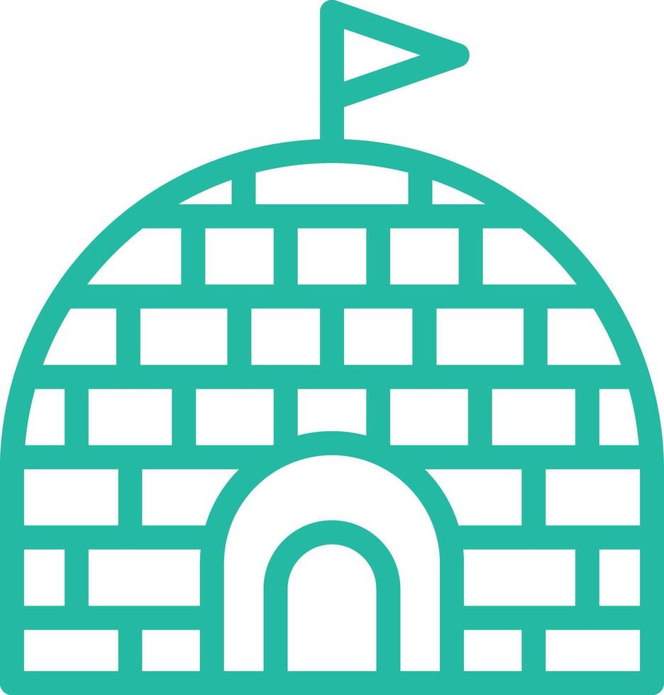 Igloo Icon Design Illustration vector