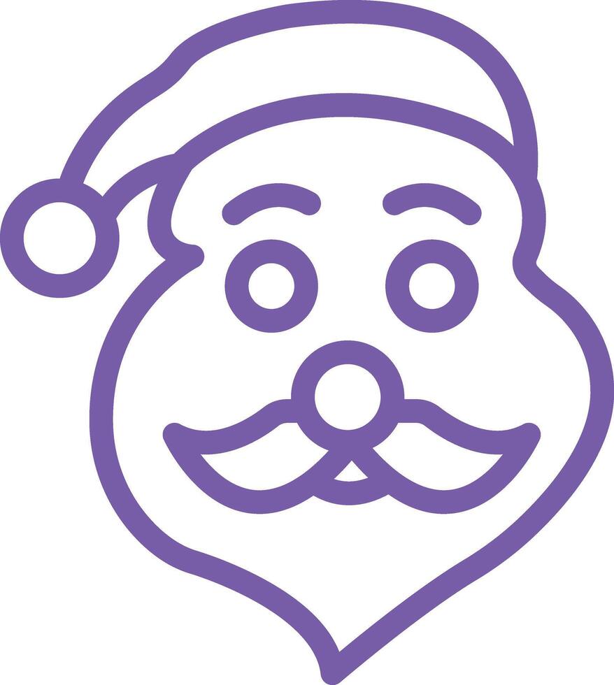 Santa claus Icon Design Illustration vector
