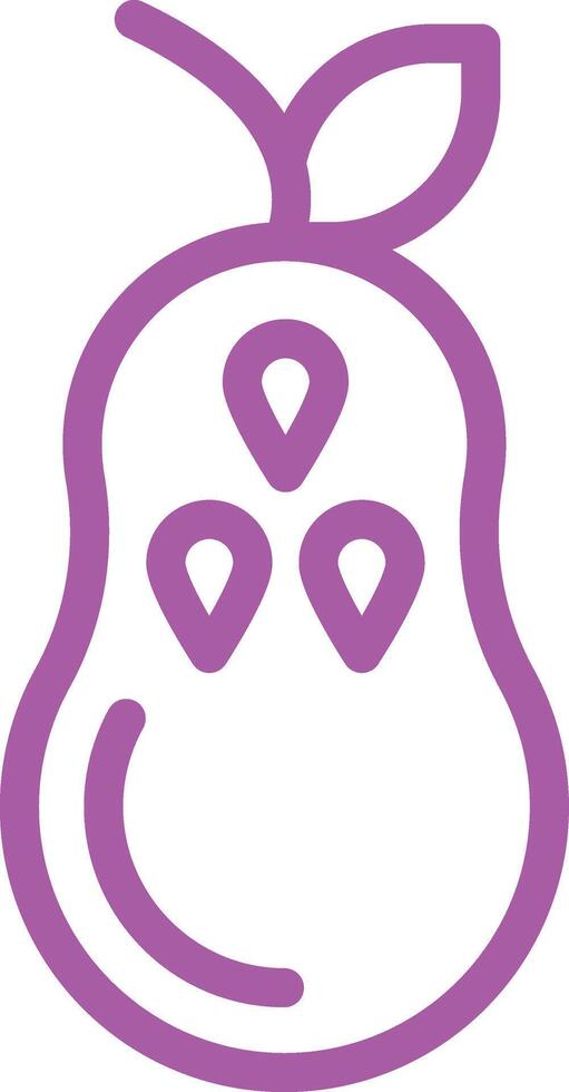 Pear Icon Design Illustration vector