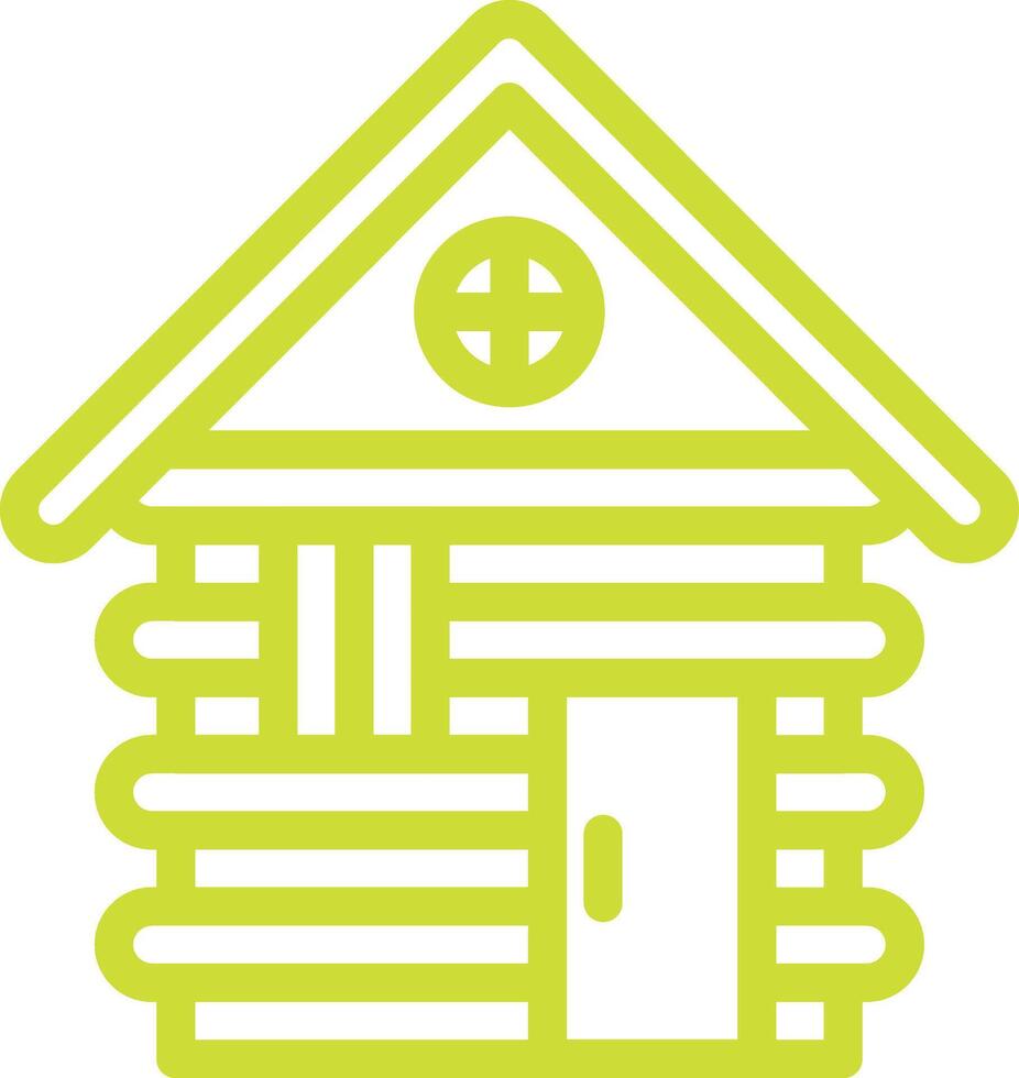 Cabin Icon Design Illustration vector