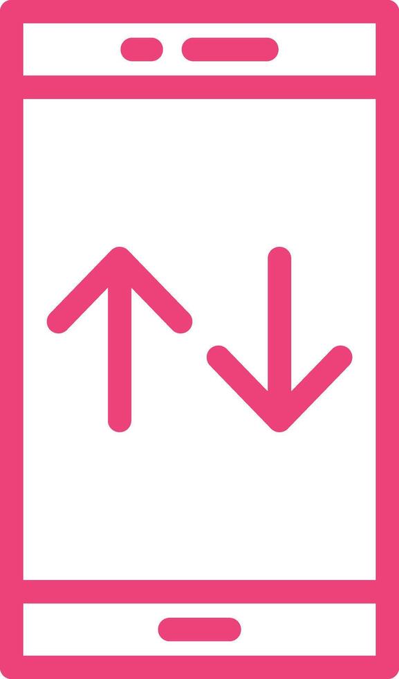 Mobile Data Icon Design Illustration vector