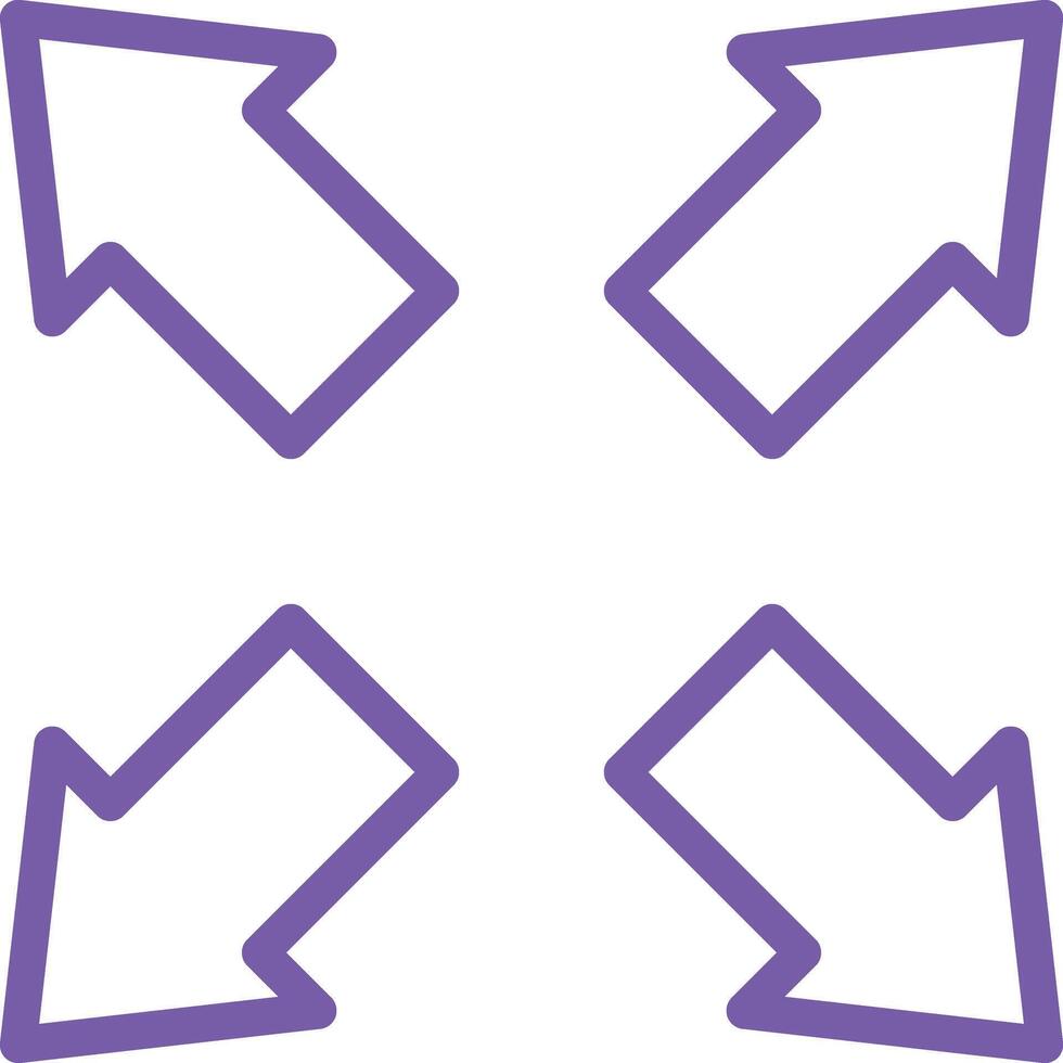 Expand Icon Design Illustration vector