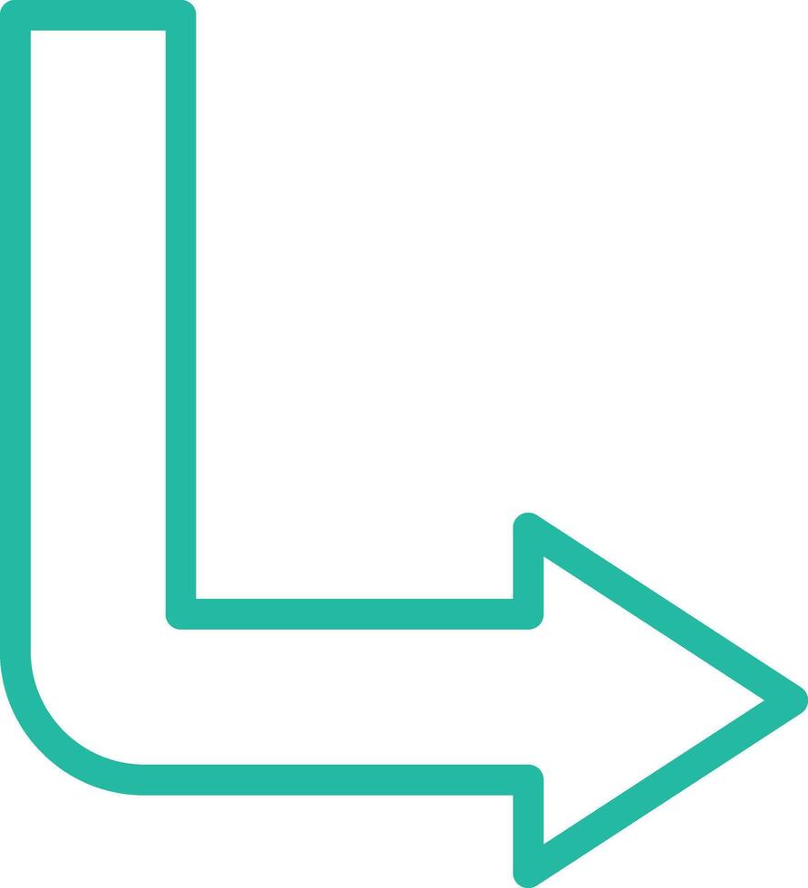 Down right Icon Design Illustration vector