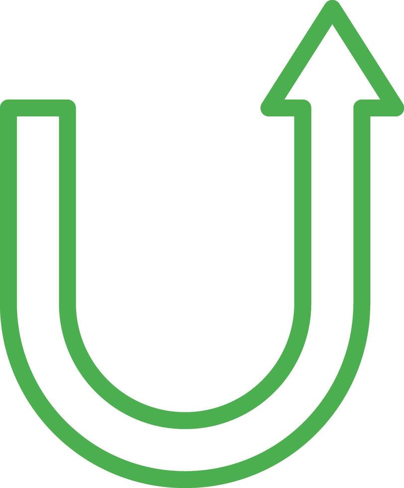 U turn Icon Design Illustration vector