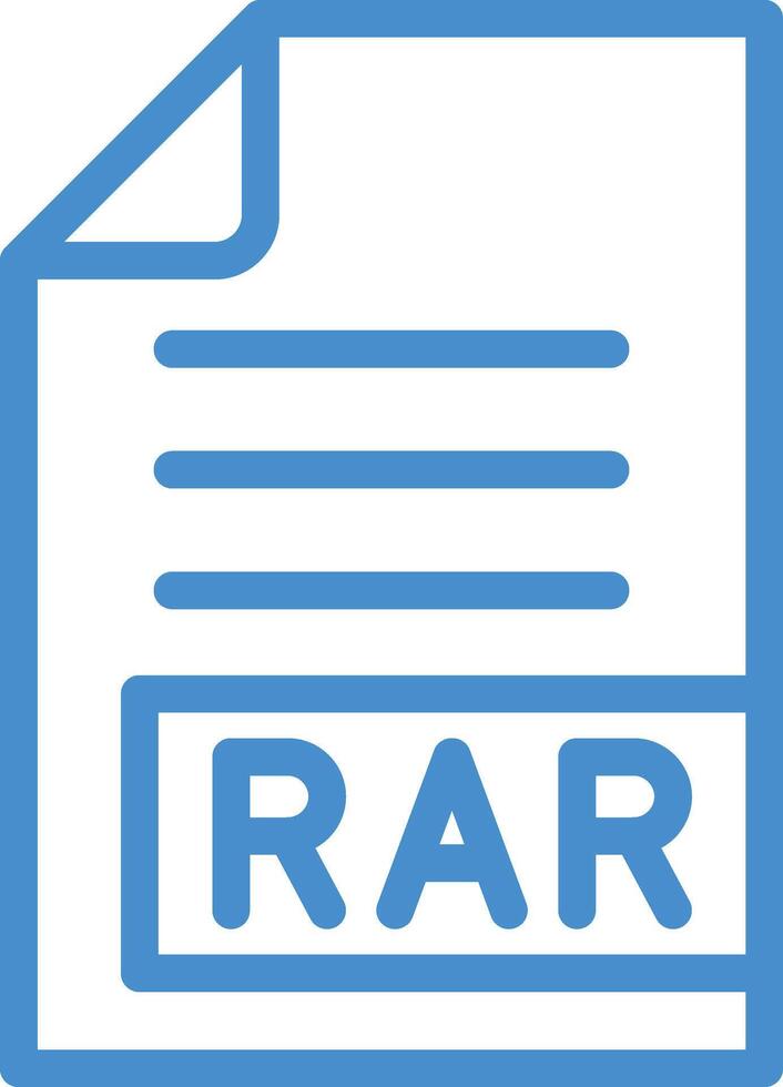RAR Icon Design Illustration vector