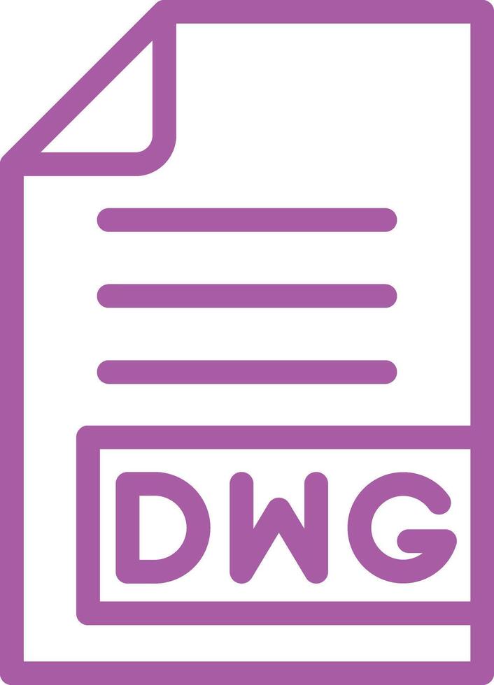 DWG Icon Design Illustration vector