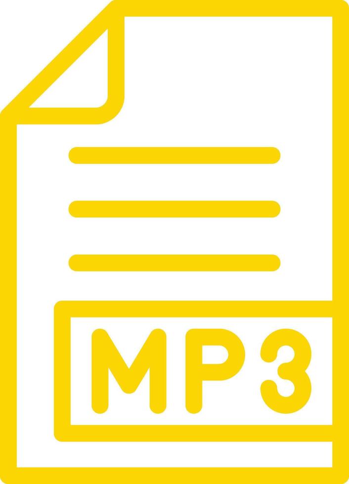 MP3 Icon Design Illustration vector