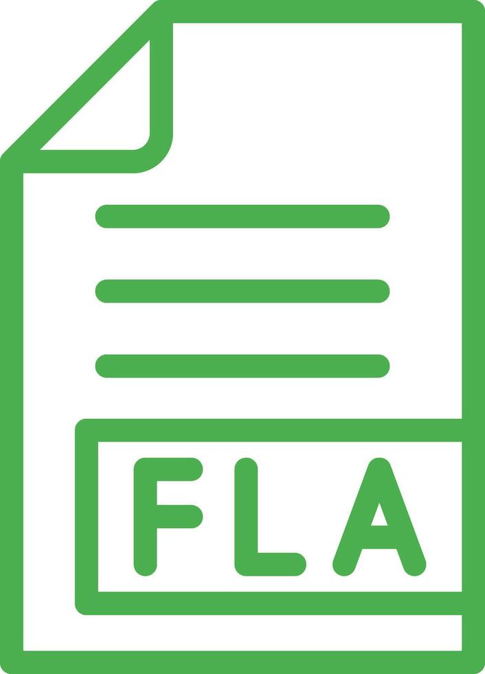 FLA Icon Design Illustration vector
