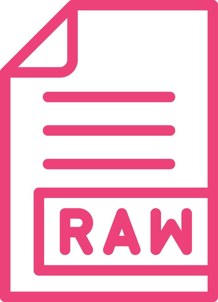 RAW Icon Design Illustration vector
