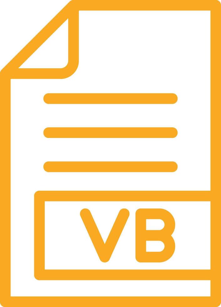 VB Icon Design Illustration vector