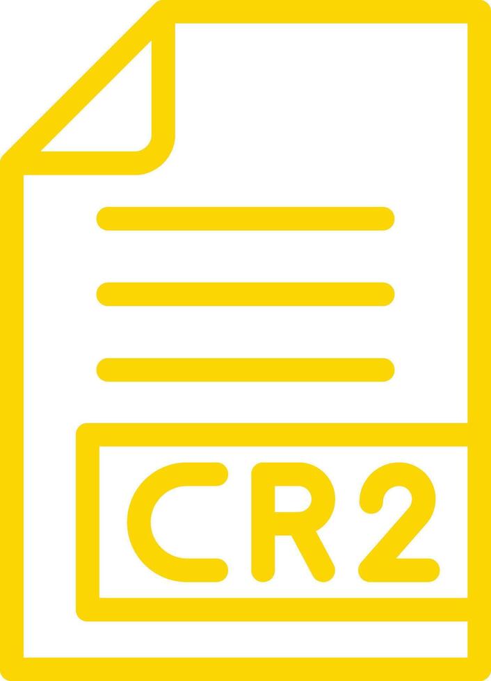 CR2 Icon Design Illustration vector